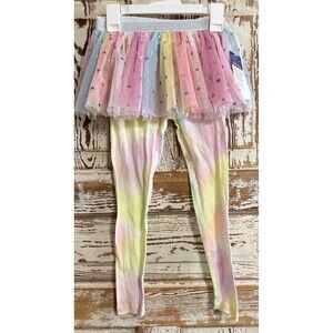 Girl's bmagical by btween Pajama Pants w/ Tutu - Rainbow - Size 6